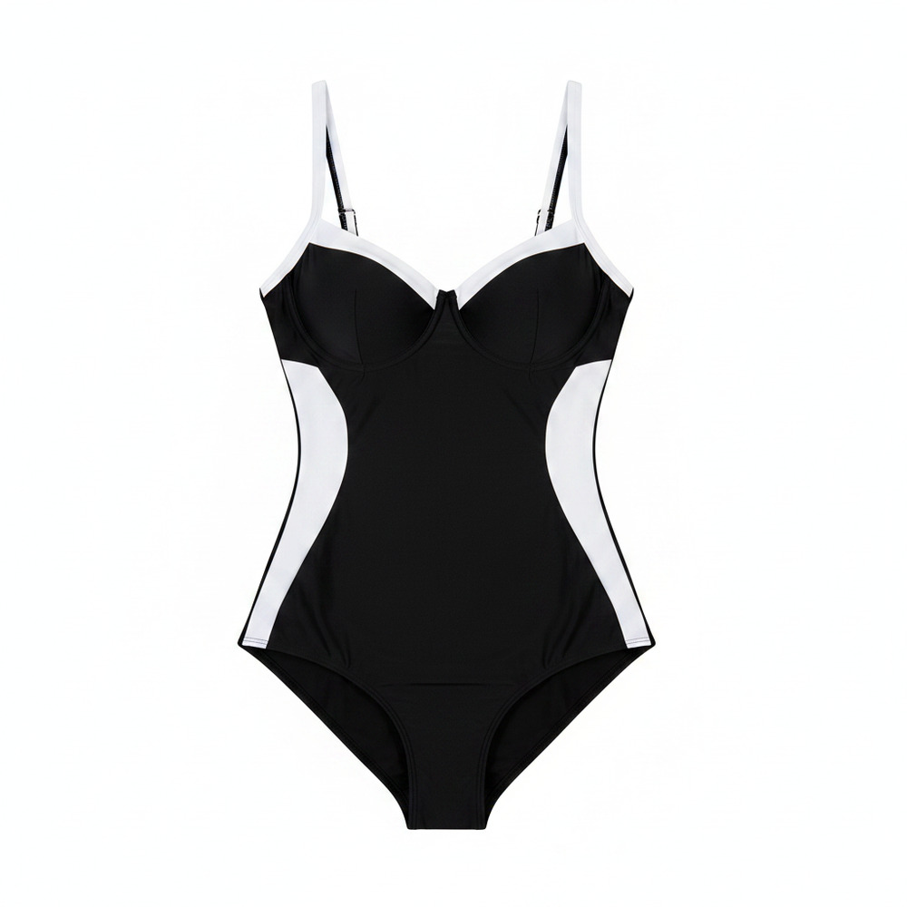 NWOT BMJL Women's One Piece Swimsuit Large Black